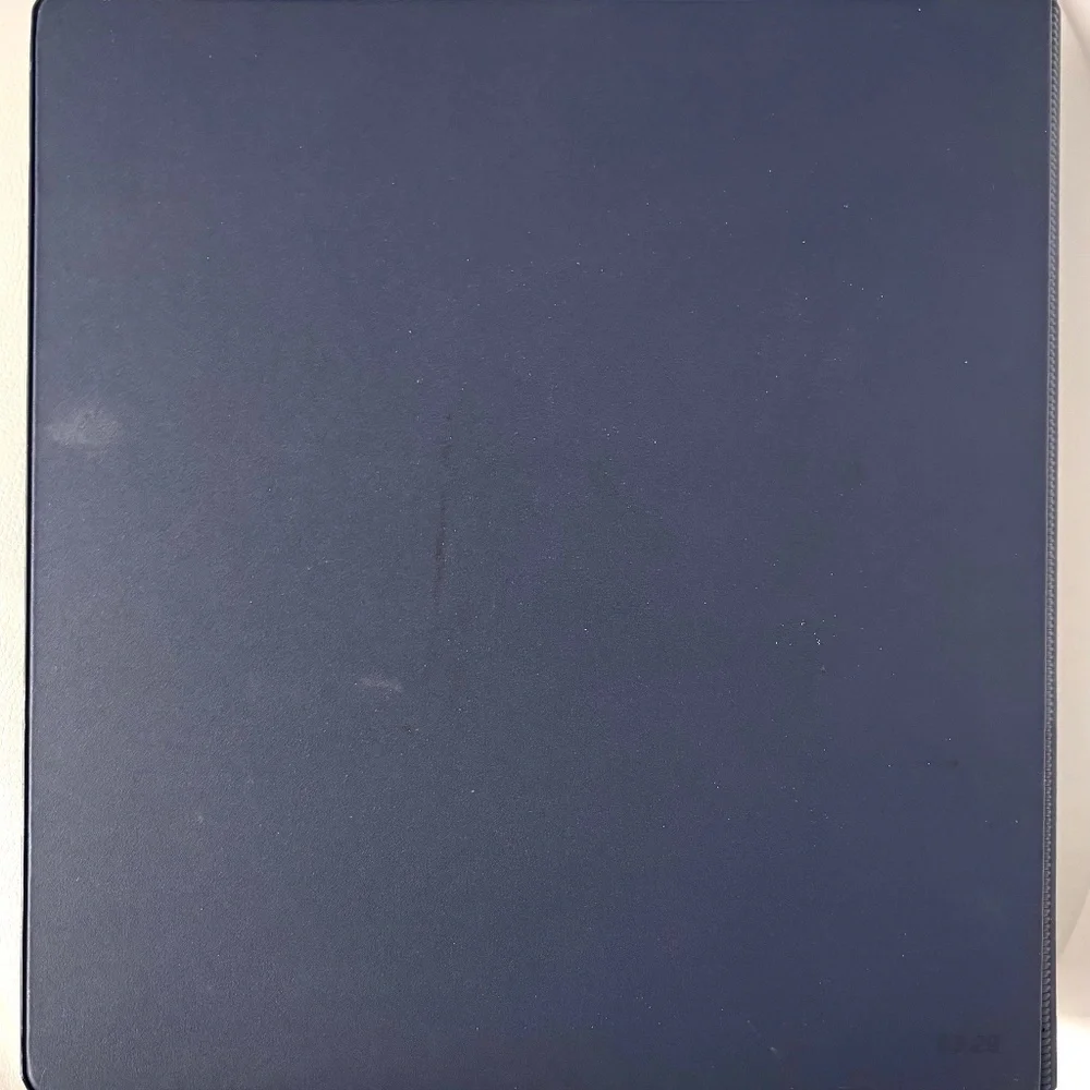 VTG University San Francisco USF Cardinal Navy Blue 3 Ring Binder Made in USA